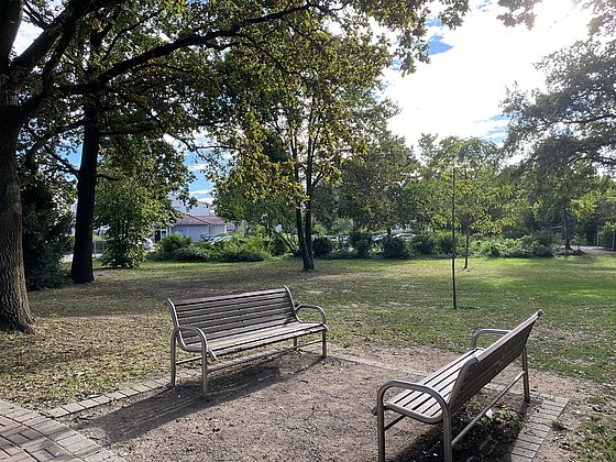 Picknickplatz im Park der Villa Wieser