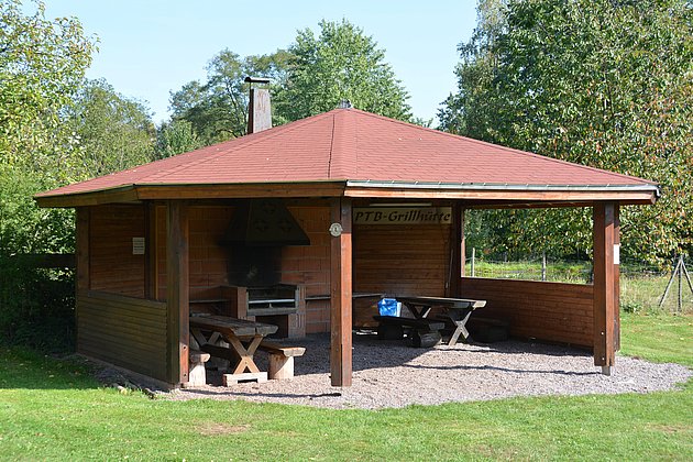 Barbecue hut outdoor area