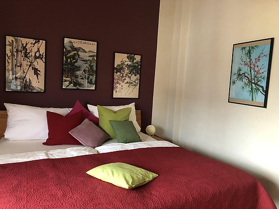 Schlafzimmer in Ferienwohnung Maxime