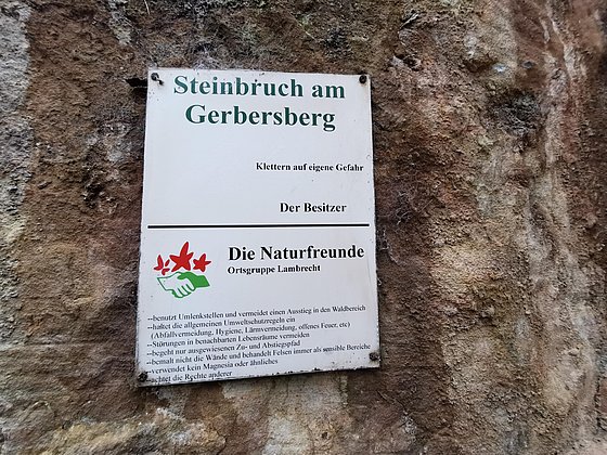 Infotafel Steinbruch am Gerbersberg