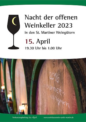 Plakat Nacht der offenen Weinkeller 2023