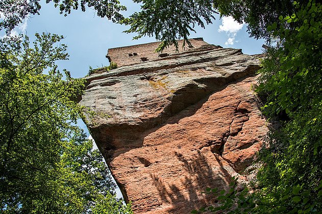 Klettern an der Burg Spangenberg