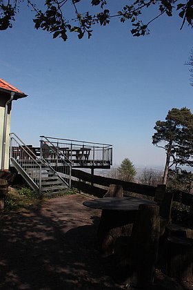 Aussichtsplattform der Ringelsberghütte